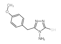 4-AMINO-5-(4-METHOXYBENZYL)-4H-1,2,4-TRIAZOLE-3-THIOL结构式