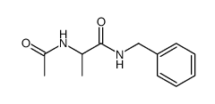 N-acetyl-DL-alanine N-benzylamide结构式