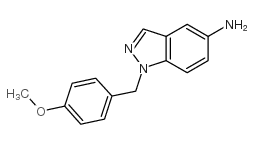 1-(4-甲氧基苄基)-1H-吲唑-5-胺结构式