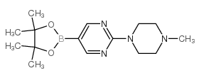 2-(4-甲基哌嗪-1-基)-5-(4,4,5,5-四甲基-1,3,2-二氧硼杂环戊烷-2-基)嘧啶图片