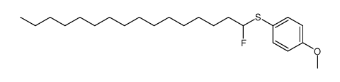 (1-fluorohexadecyl)(4-methoxyphenyl)sulfane Structure