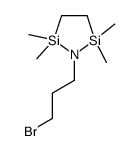 1-(3-溴丙基)-2,2,5,5-四甲基-1-氮杂-2,5-二硅杂环戊烷结构式