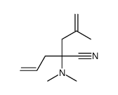 2-(dimethylamino)-4-methyl-2-prop-2-enylpent-4-enenitrile Structure