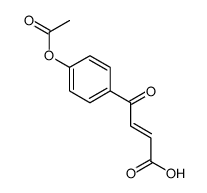 4-(4-acetyloxyphenyl)-4-oxobut-2-enoic acid Structure