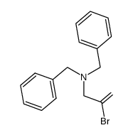 N,N-dibenzyl-N-(2-bromo-2-propenyl)amine Structure