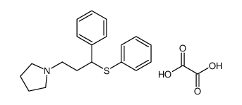 oxalic acid,1-(3-phenyl-3-phenylsulfanylpropyl)pyrrolidine结构式