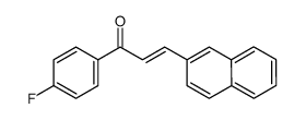 (E)-1-(4-fluorophenyl)-3-(naphthalen-2-yl)prop-2-en-1-one结构式