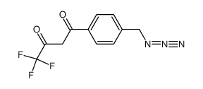 1-(4-Azidomethyl-phenyl)-4,4,4-trifluoro-butane-1,3-dione结构式