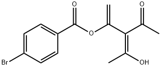 Benzoic acid, 4-bromo-, 2-acetyl-3-hydroxy-1-methylene-2-butenyl ester, (Z)- (9CI)结构式