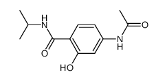 4-acetylamino-2-hydroxy-benzoic acid isopropylamide结构式
