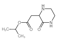 Isopropyl 2-(3-oxo-2-piperazinyl)acetate Structure