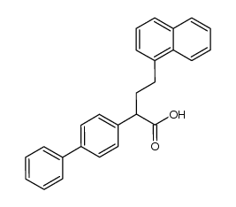 2-[Biphenylyl-(4)]-4-[naphthyl-(1)]-buttersaeure结构式