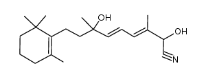 9,14-dihydroxy-9,13-dimethyl-7-(1,1,5-trimethyl-5-cyclohexen-6-yl)-10,12-nonadiene-15-nitrile Structure