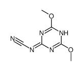 (4,6-dimethoxy-1,3,5-triazin-2-yl)cyanamide结构式