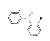 bis(2-fluorophenyl)indium(III) chloride结构式