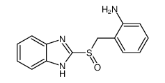 2-(1H-benzimidazol-2-ylsulfinylmethyl)aniline structure