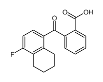 2-(4-fluoro-5,6,7,8-tetrahydronaphthalene-1-carbonyl)benzoic acid结构式