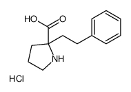 2-(2-苯基乙基)-L-脯氨酸盐酸盐结构式