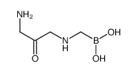 [(3-amino-2-oxopropyl)amino]methylboronic acid Structure