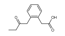2-[2-(2-oxobutyl)phenyl]acetic acid结构式