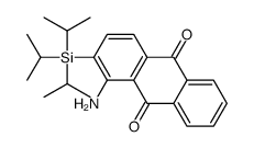 1-amino-2-tri(propan-2-yl)silylanthracene-9,10-dione Structure