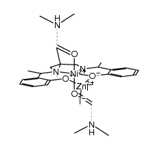 Ni((CH3)2C(CH2NHCH(CH3)C6H4O)2)*ZnI2*(DMF)2结构式