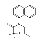 N-butyl-N-trifluoroacetyl-α-naphthylamine结构式