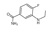3-(乙胺基)-4-氟苯甲酰胺结构式