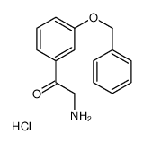 2-氨基-1-(3-(苄氧基)苯基)乙酮盐酸盐结构式