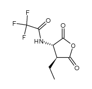 N-((3S,4S)-4-ethyl-2,5-dioxotetrahydrofuran-3-yl)-2,2,2-trifluoroacetamide Structure