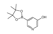 5-(4,4,5,5-四甲基-1,3,2-二噁硼烷-2-基)吡啶-3-醇结构式