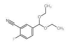 5-(Diethoxymethyl)-2-fluorobenzonitrile结构式
