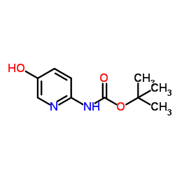 N-BOC-2-amino-5-hydroxypyridine structure