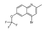 4-Bromo-2-methyl-6-trifluoromethoxyquinoline Structure