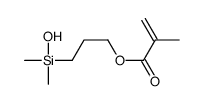 3-[hydroxy(dimethyl)silyl]propyl 2-methylprop-2-enoate结构式
