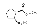 顺式-2-氨基环戊烷甲酸甲酯盐酸盐结构式