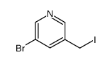 Pyridine, 3-bromo-5-(iodomethyl)- (9CI) Structure