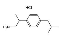 2-(4-isobutylphenyl)-propyl amine hydrochloride Structure