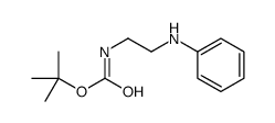 tert-butyl N-(2-anilinoethyl)carbamate Structure