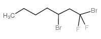 1,3-dibromo-1,1-difluoroheptane Structure