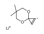 Lithium, (6,6-dimethyl-4,8-dioxaspiro[2.5]oct-1-en-1-yl) Structure