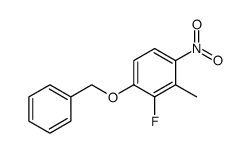 1-benzyloxy-2-fluoro-3-methyl-4-nitro-benzene Structure