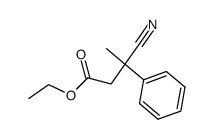 β-Cyano-β-Methyl-hydrocinnamic Acid Ethyl Ester Structure