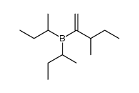 di-sec-butyl(3-methylpent-1-en-2-yl)borane Structure