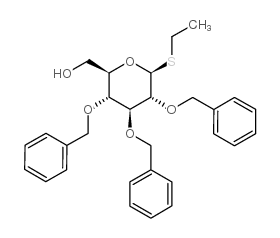 乙基 2,3,4-O-三苄基-beta-D-硫代吡喃葡萄糖苷结构式