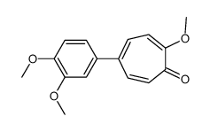 5-(3,4-dimethoxyphenyl)-2-methoxycyclohepta-2,4,6-trien-1-one Structure