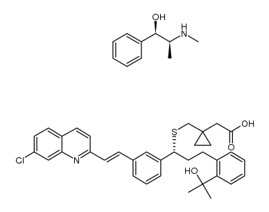 Montelukast L-ephedrine salt Structure