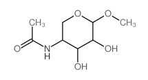 a-D-Xylopyranoside, methyl4-(acetylamino)-4-deoxy-结构式