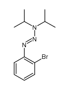 1-(2-bromophenyl)-3,3-diisopropyltriaz-1-ene结构式