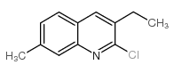 2-Chloro-3-ethyl-7-methylquinoline结构式